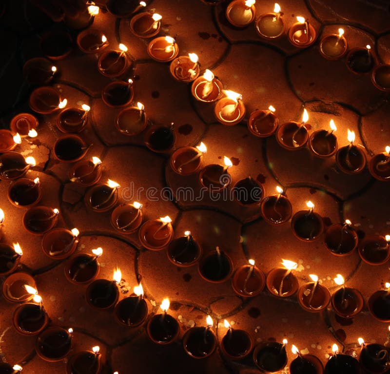 De Lampen van Diwali royalty-vrije stock afbeelding De Lampen van Diwali royalty-vrije stock afbeelding