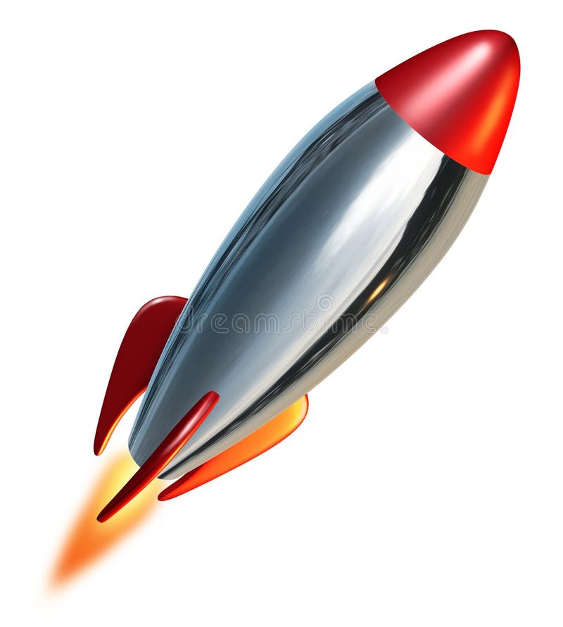 De lancering van de raket vector illustratie De lancering van de raket vector illustratie
