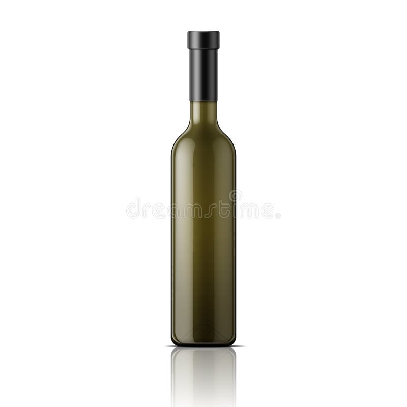De lange fles van de glaswijn
