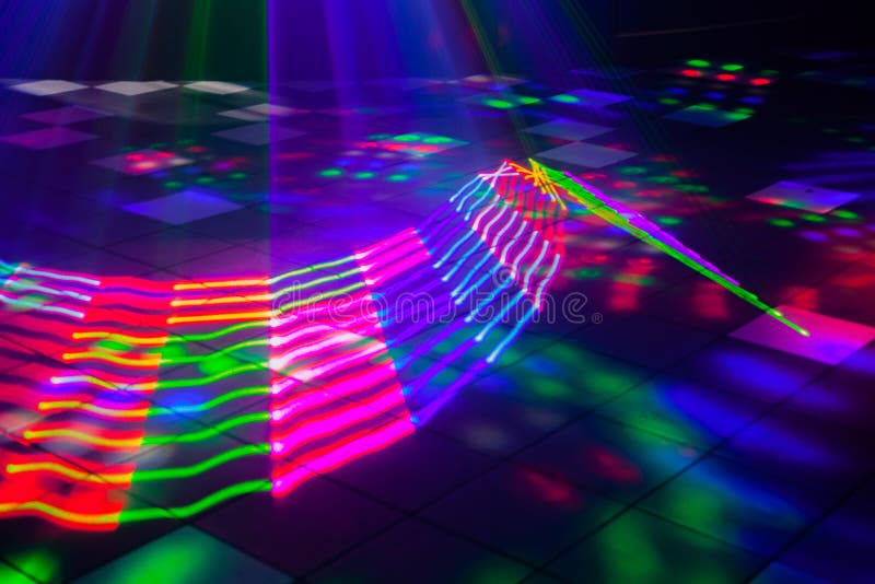 De laser van de nachtclub steekt 2 aan stock foto De laser van de nachtclub steekt 2 aan stock foto