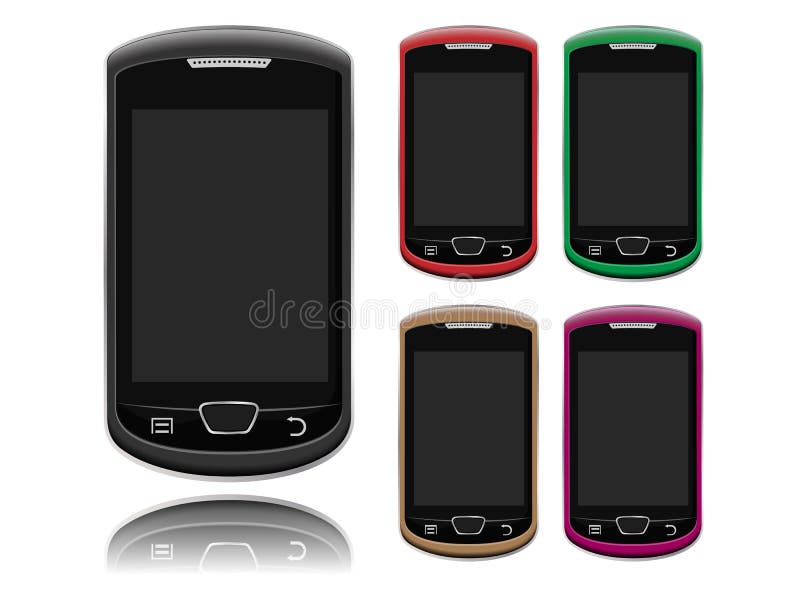 De lay-out van Smartphone stock illustratie De lay-out van Smartphone stock illustratie