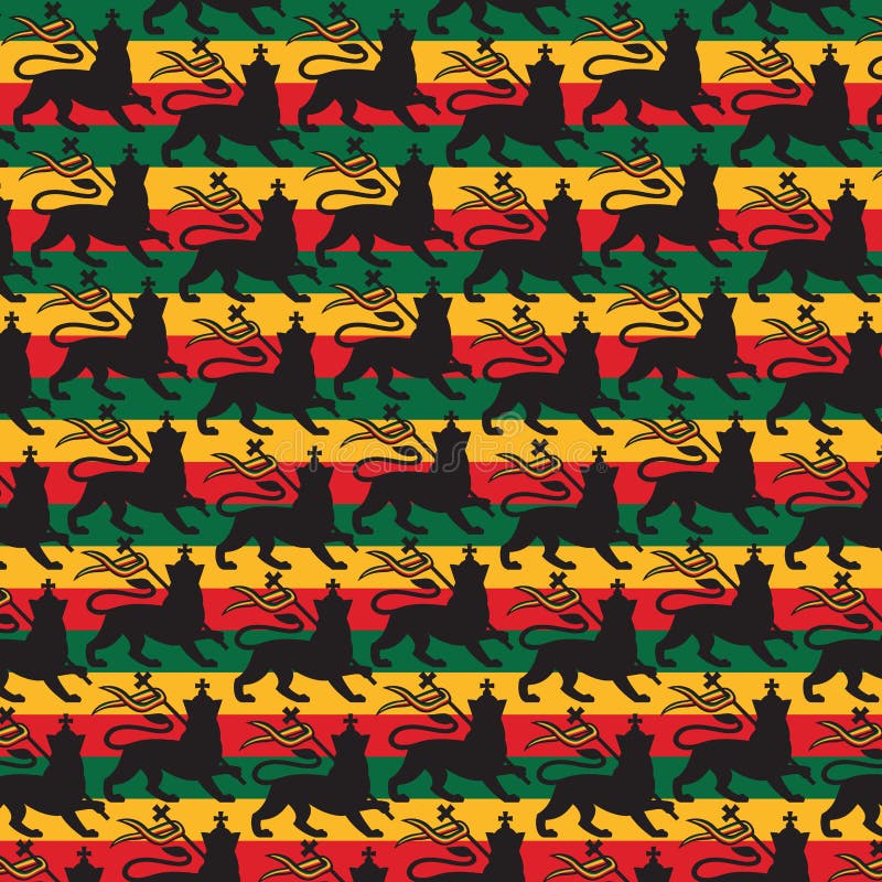 De leeuw van achtergrond van het judah de vectorpatroon vector illustratie De leeuw van achtergrond van het judah de vectorpatroon vector illustratie