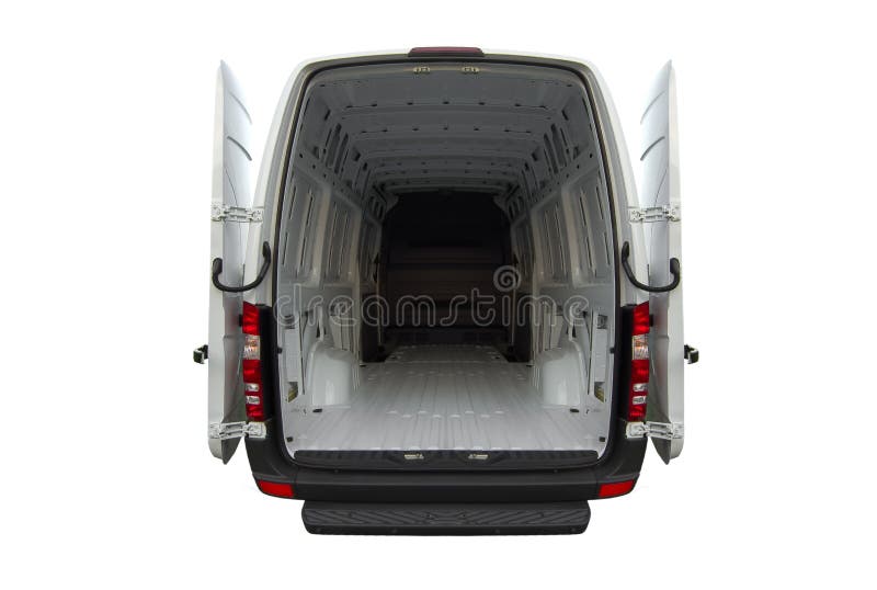 De lege bestelwagen van de Sprinter van Mercedes royalty-vrije stock foto's De lege bestelwagen van de Sprinter van Mercedes royalty-vrije stock foto's