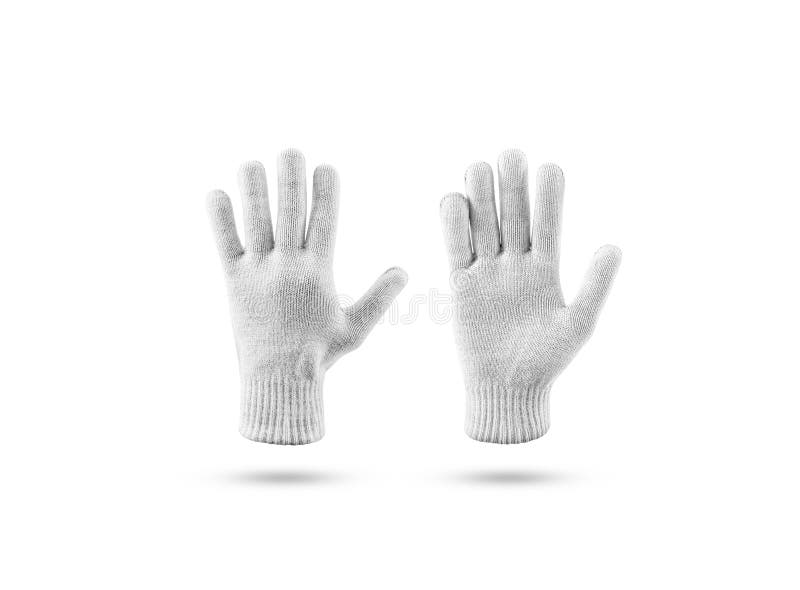 De lege gebreide spot van de winterhandschoenen plaatste, ziet uit omhoog op achterkant royalty-vrije stock foto De lege gebreide spot van de winterhandschoenen plaatste, ziet uit omhoog op achterkant royalty-vrije stock foto