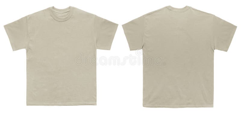 De lege van het het zandmalplaatje van de T-shirtkleur voor en achtermening