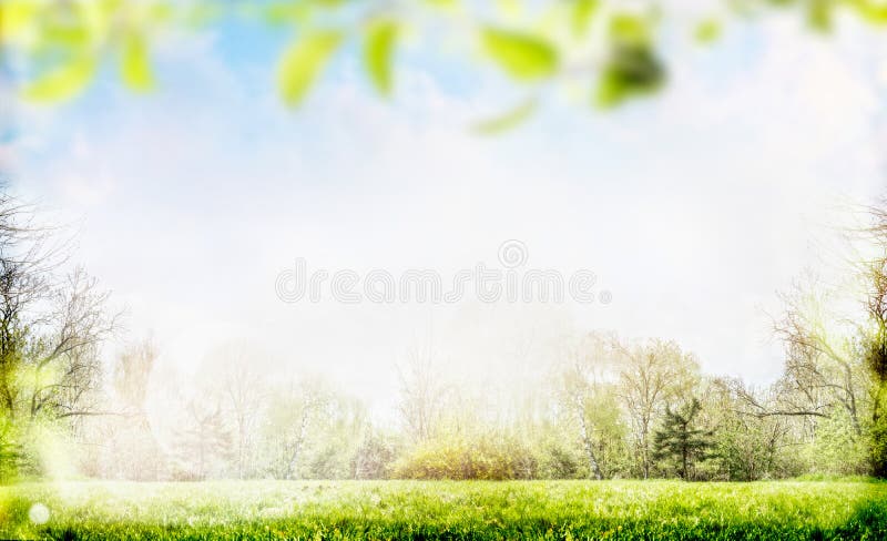 De lente of de zomeraardachtergrond met gebladerte stock fotografie De lente of de zomeraardachtergrond met gebladerte stock fotografie