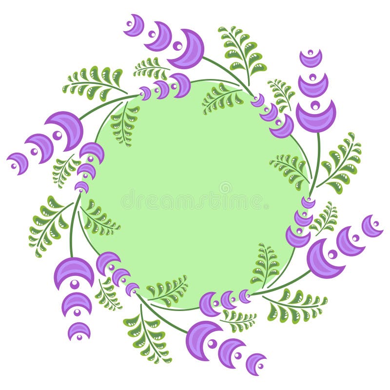 Download De Lentekroon Met Lichtpaarse Bloemen Vector Illustratie - Illustratie bestaande uit vers, bloesem: 39106526