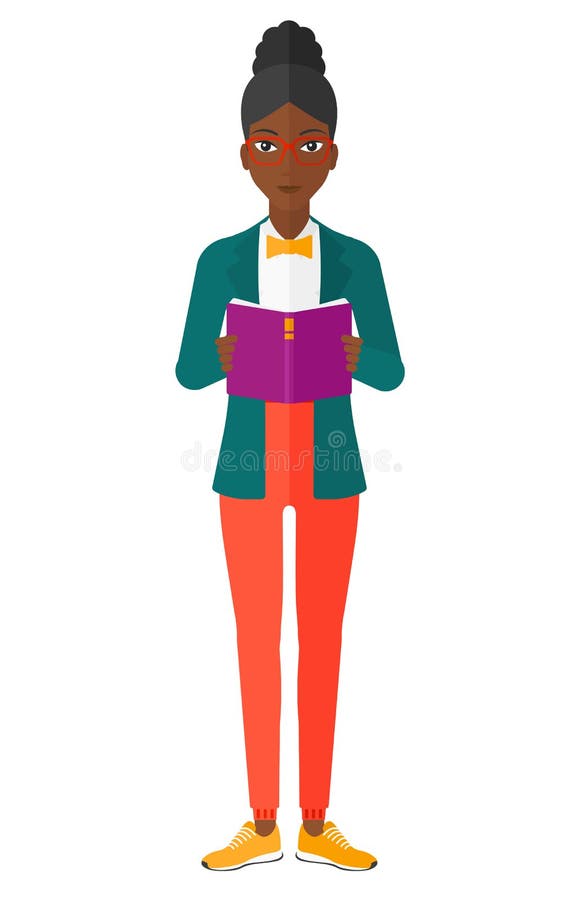 De lezingsboek van de vrouw vector illustratie De lezingsboek van de vrouw vector illustratie