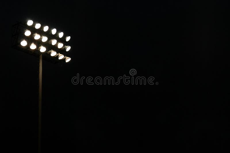 De lichten van de het stadionvloed van sporten stock foto De lichten van de het stadionvloed van sporten stock foto