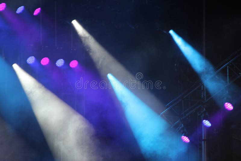 Colored strobe lights at a concert. Colored strobe lights at a concert.