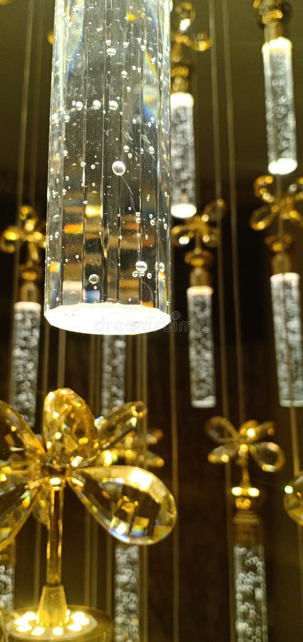 De lichten van het lampenkristal stock afbeelding De lichten van het lampenkristal stock afbeelding