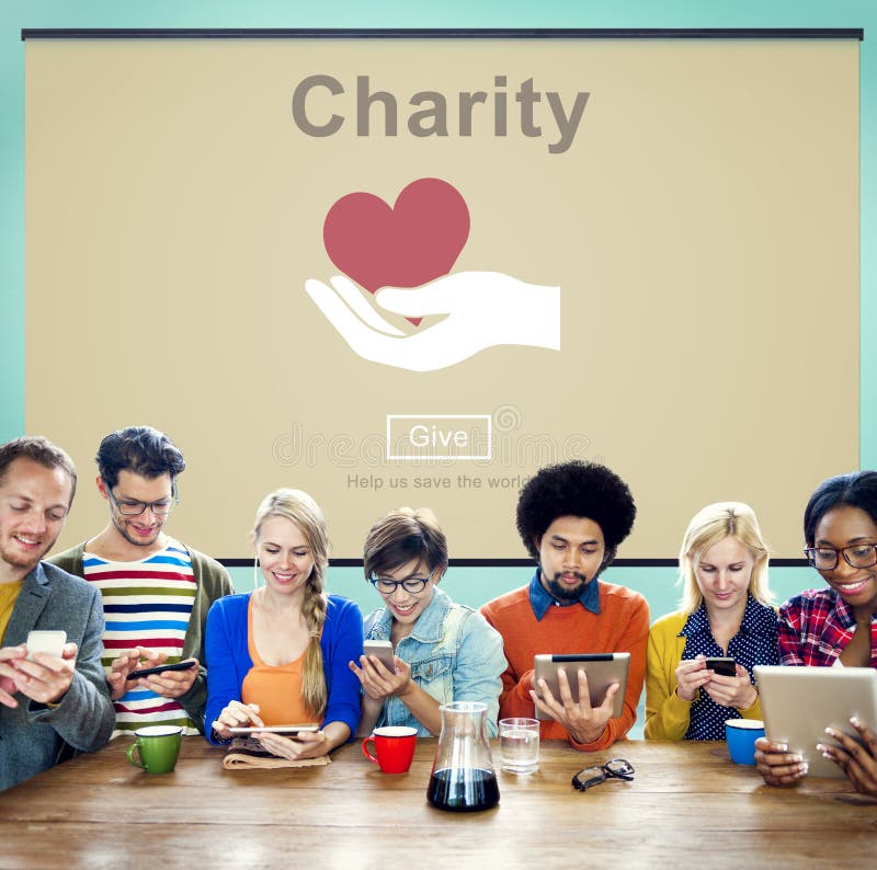 De liefdadigheidsvrijwilliger schenkt het Concept van het Handsymbool royalty-vrije stock afbeelding De liefdadigheidsvrijwilliger schenkt het Concept van het Handsymbool royalty-vrije stock afbeelding
