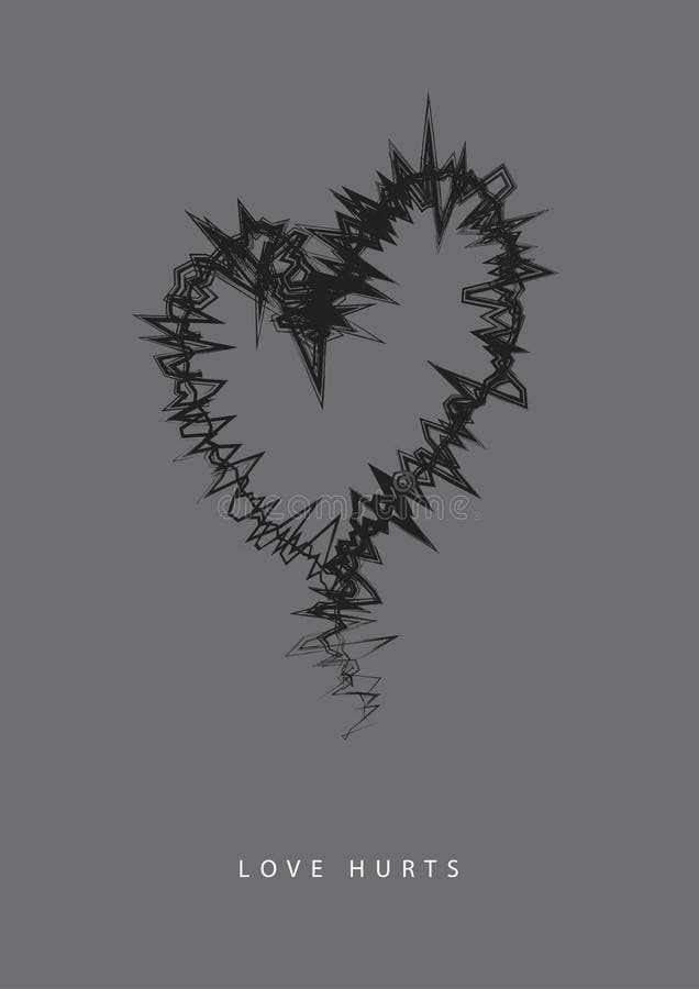 De LIEFDE KWETST vectorillustratie stock illustratie De LIEFDE KWETST vectorillustratie stock illustratie