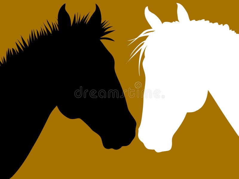 De liefde van het paard royalty-vrije illustratie De liefde van het paard royalty-vrije illustratie