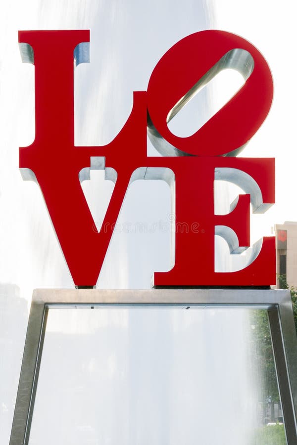 De liefdestandbeeld van Philadelphia stock fotografie De liefdestandbeeld van Philadelphia stock fotografie