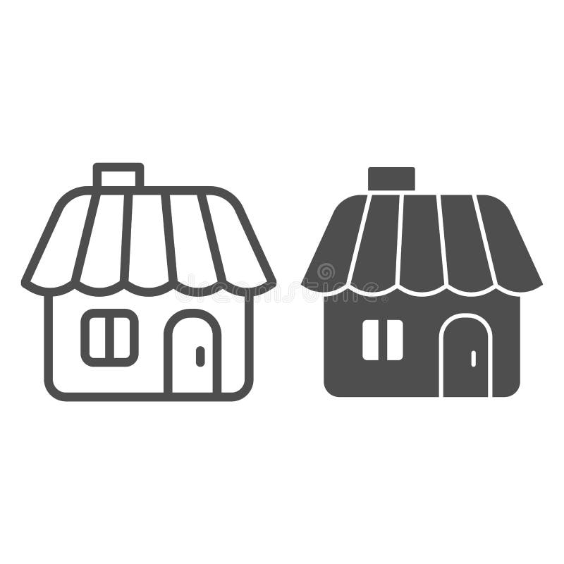 De lijn en glyph het pictogram van het de winterhuis De vectordieillustratie van het peperkoekhuis op wit wordt geïsoleerd Het ov royalty-vrije illustratie De lijn en glyph het pictogram van het de winterhuis De vectordieillustratie van het peperkoekhuis op wit wordt geïsoleerd Het ov royalty-vrije illustratie