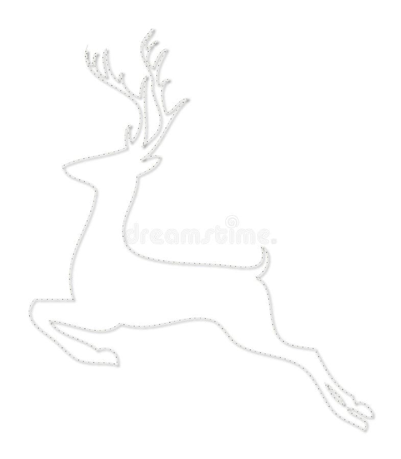 De lijn-kunst van Kerstmisherten sytle pictogram royalty-vrije illustratie De lijn-kunst van Kerstmisherten sytle pictogram royalty-vrije illustratie