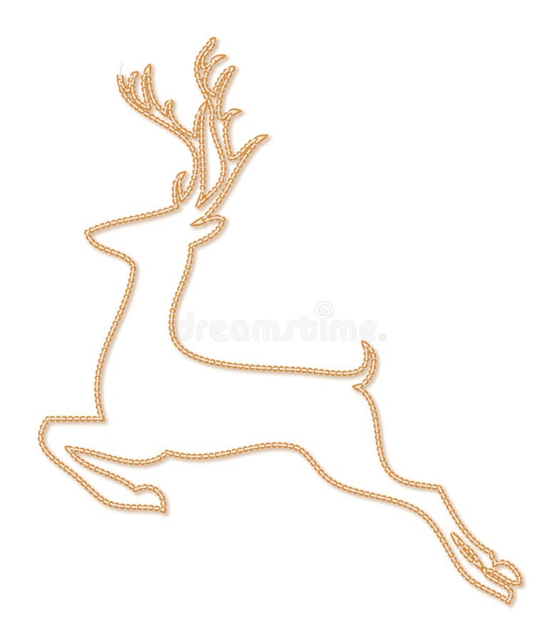 De lijn-kunst van Kerstmisherten sytle pictogram vector illustratie De lijn-kunst van Kerstmisherten sytle pictogram vector illustratie