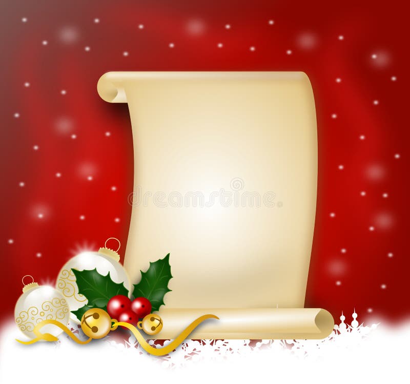 Kerstverlanglijstje vector illustratie