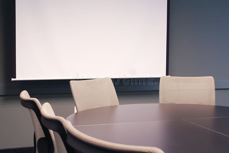 De lijst van het bureau met stoelen. stock foto's De lijst van het bureau met stoelen. stock foto's