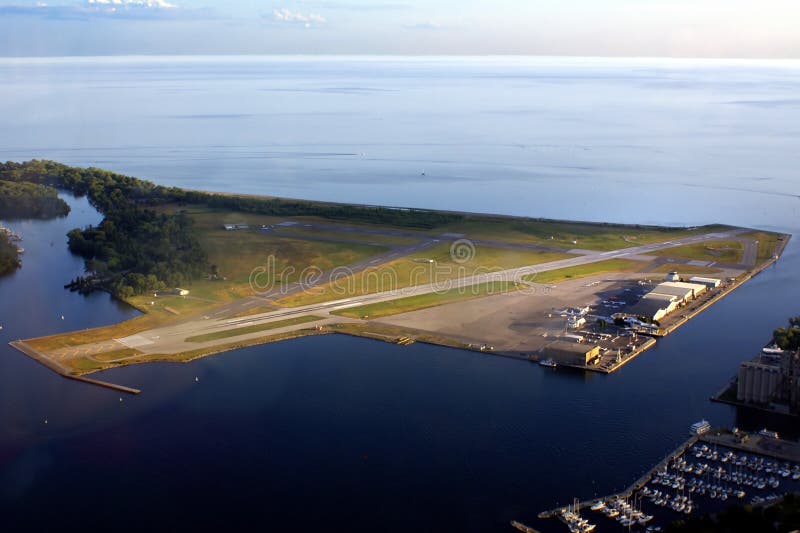De Luchthaven van het Eiland van Toronto royalty-vrije stock fotografie De Luchthaven van het Eiland van Toronto royalty-vrije stock fotografie
