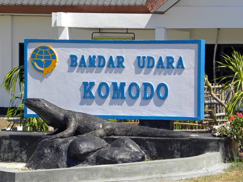 De Luchthaven van Komodo stock foto De Luchthaven van Komodo stock foto