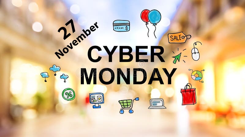 De Maandag van Cyber stock afbeelding De Maandag van Cyber stock afbeelding
