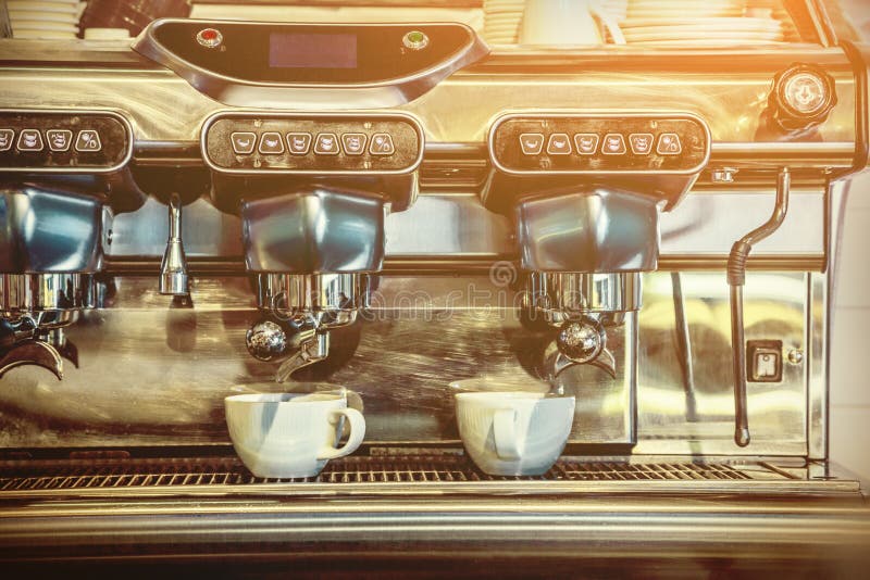 De machine van de koffie stock foto De machine van de koffie stock foto