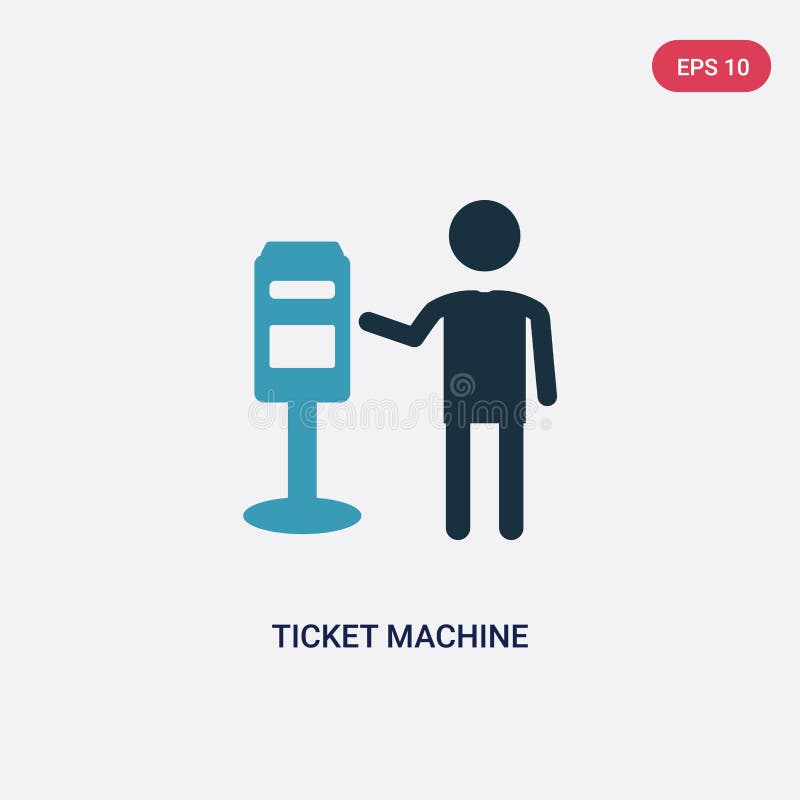 De machine vectorpictogram van het twee kleurenkaartje van mensenconcept het geïsoleerde blauwe vector het tekensymbool van de ka vector illustratie De machine vectorpictogram van het twee kleurenkaartje van mensenconcept het geïsoleerde blauwe vector het tekensymbool van de ka vector illustratie