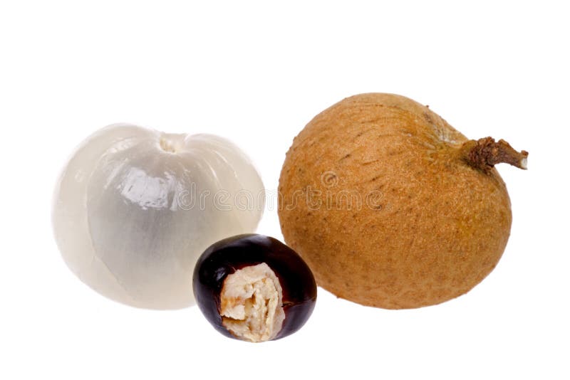 Longans Macro royalty-vrije stock afbeelding