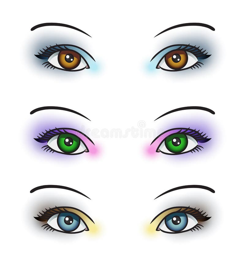 De Make-up van het oog vector illustratie De Make-up van het oog vector illustratie