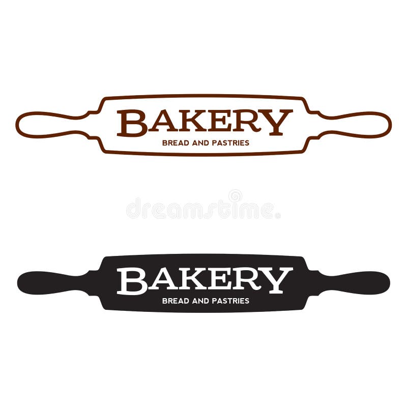 De malplaatjes van het bakkerijembleem vector illustratie De malplaatjes van het bakkerijembleem vector illustratie