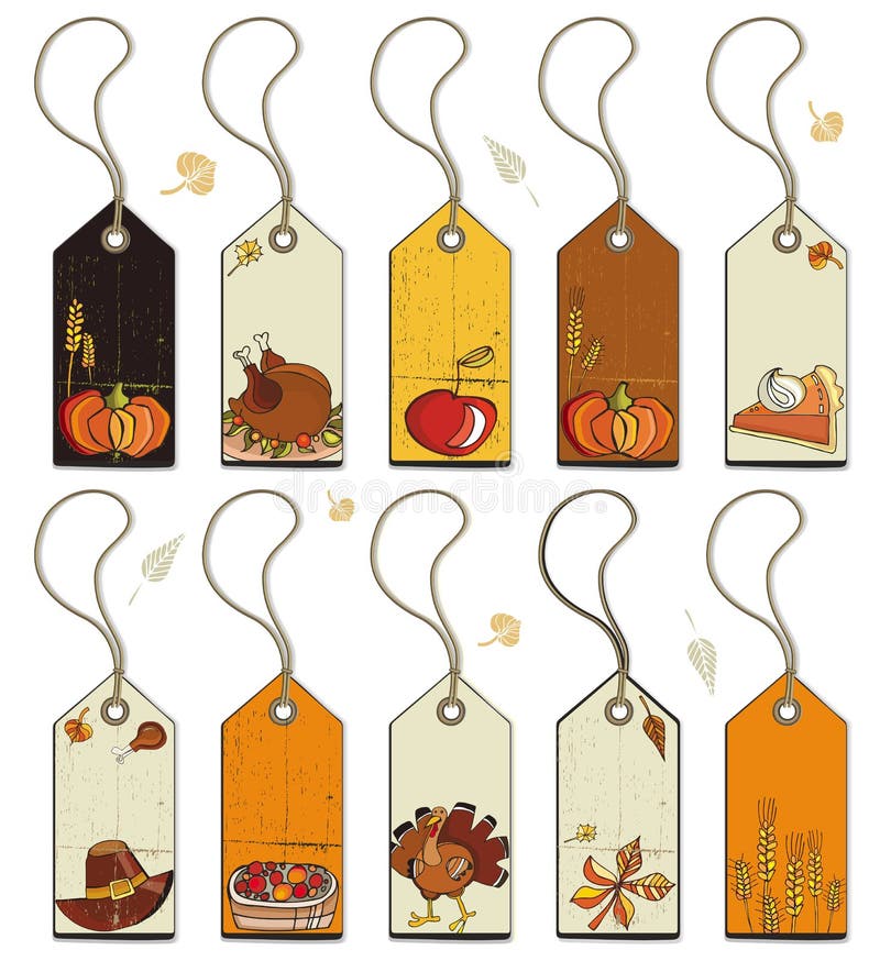 De markeringen van de dankzegging vector illustratie De markeringen van de dankzegging vector illustratie