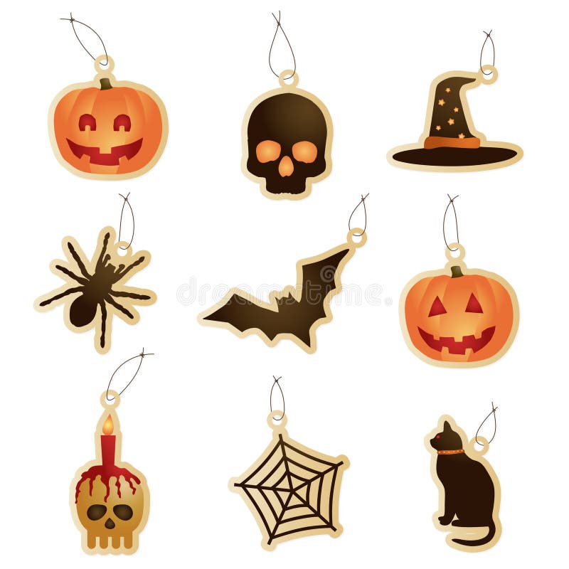 De markeringen van Halloween royalty-vrije illustratie De markeringen van Halloween royalty-vrije illustratie