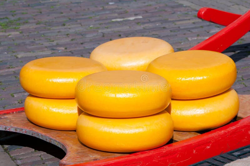 De markt van de kaas royalty-vrije stock afbeelding De markt van de kaas royalty-vrije stock afbeelding
