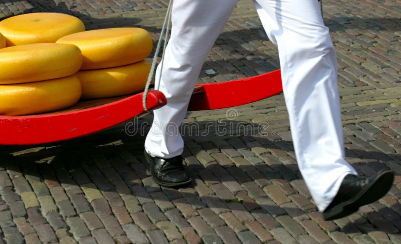 De markt van de kaas stock fotografie De markt van de kaas stock fotografie