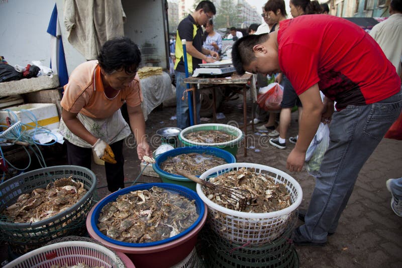 Ochtendmarkt royalty-vrije stock foto