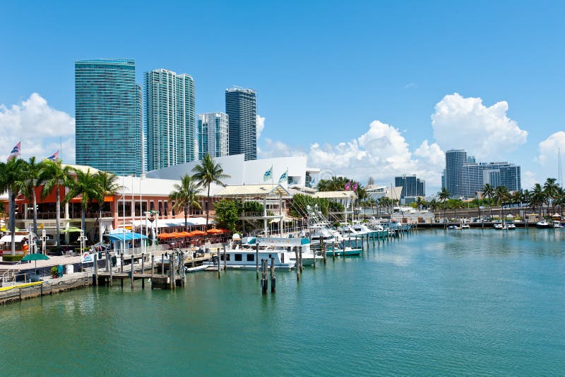 De Markt van Miami Bayside stock afbeeldingen De Markt van Miami Bayside stock afbeeldingen