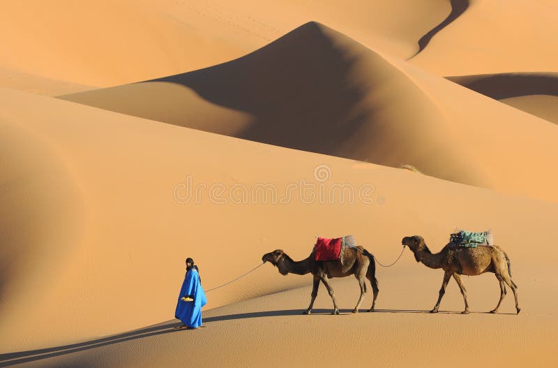 De Marokkaanse Scène van de Woestijn