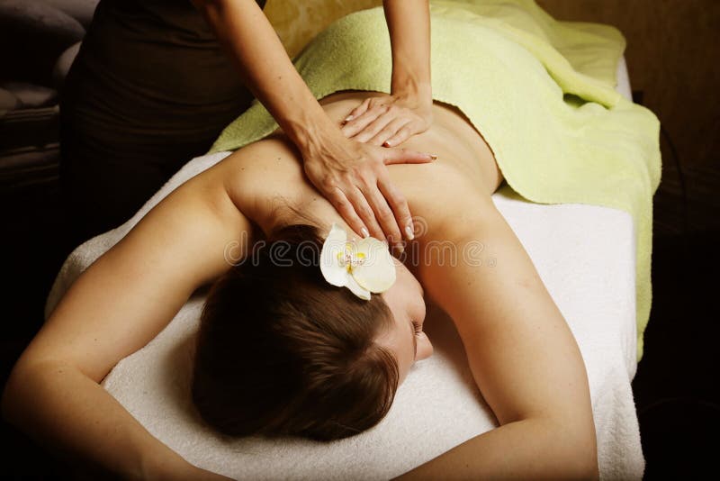 Massage in a SPA center. Massage in a SPA center