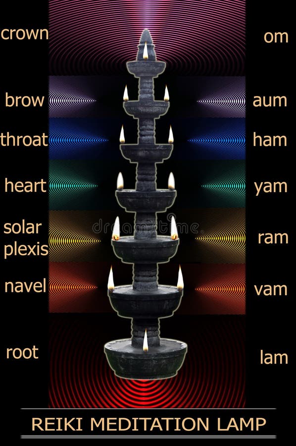 De meditatielamp van Reiki royalty-vrije stock fotografie De meditatielamp van Reiki royalty-vrije stock fotografie