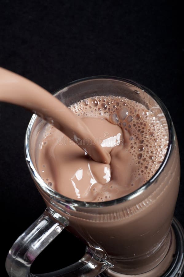 Chocolademelk stock foto