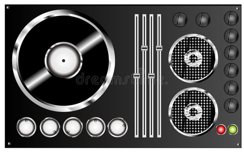 De mengeling van DJ stock illustratie De mengeling van DJ stock illustratie