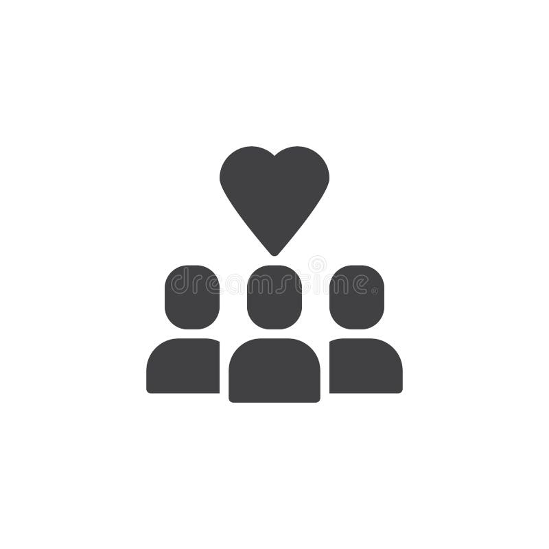 De mensen houden van vectorpictogram vector illustratie De mensen houden van vectorpictogram vector illustratie