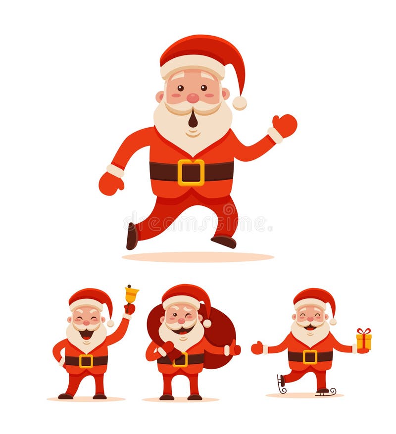 De met de hand geschilderde Kerstman vector illustratie De met de hand geschilderde Kerstman vector illustratie