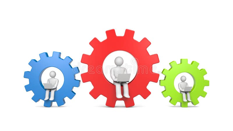 De Metafoor Van De Ontwikkeling Stock Illustratie  Illustratie