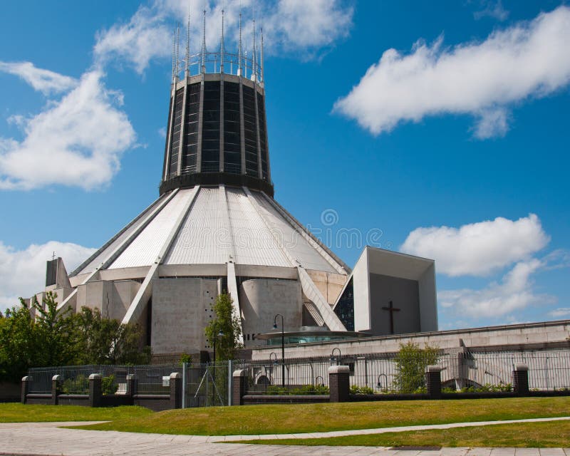 De Metropolitaanse Kathedraal van Liverpool royalty-vrije stock foto's De Metropolitaanse Kathedraal van Liverpool royalty-vrije stock foto's