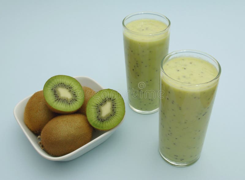De milkshake van de kiwi royalty-vrije stock fotografie De milkshake van de kiwi royalty-vrije stock fotografie