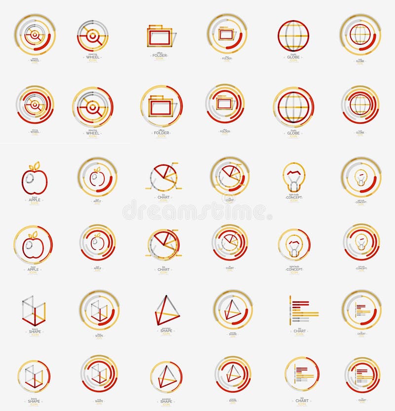De minimale dunne reeks van het het Webpictogram van het lijnontwerp, zegels vector illustratie De minimale dunne reeks van het het Webpictogram van het lijnontwerp, zegels vector illustratie