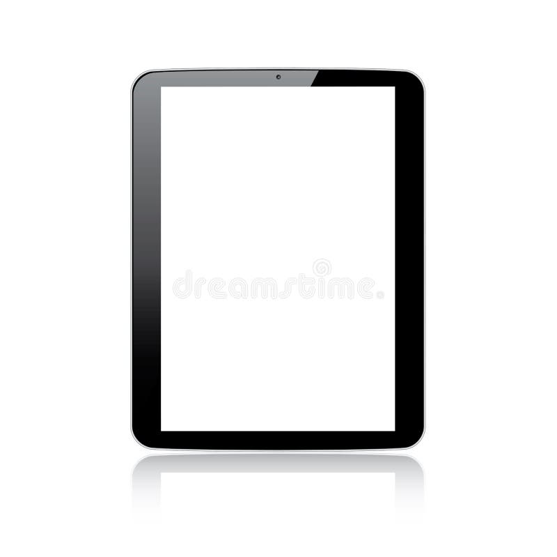 De moderne ontvankelijke vector van de tabletcomputer - Illustr royalty-vrije illustratie De moderne ontvankelijke vector van de tabletcomputer - Illustr royalty-vrije illustratie